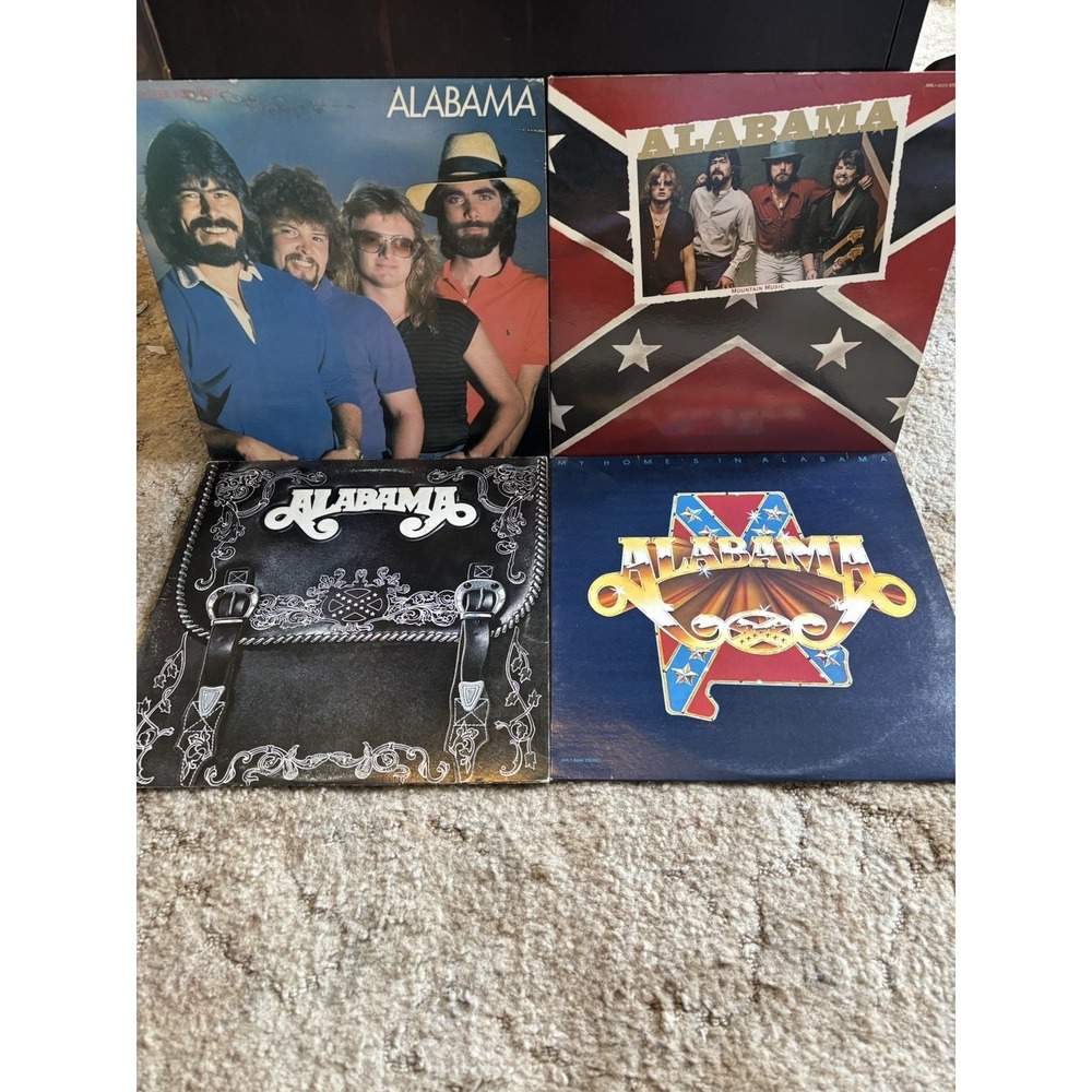 Alabama Vinyl Record Lot of 4 LPs Mountain Music Feels So Right Classic Country